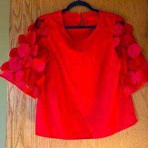 Red festive top. Never worn. Smoke free home